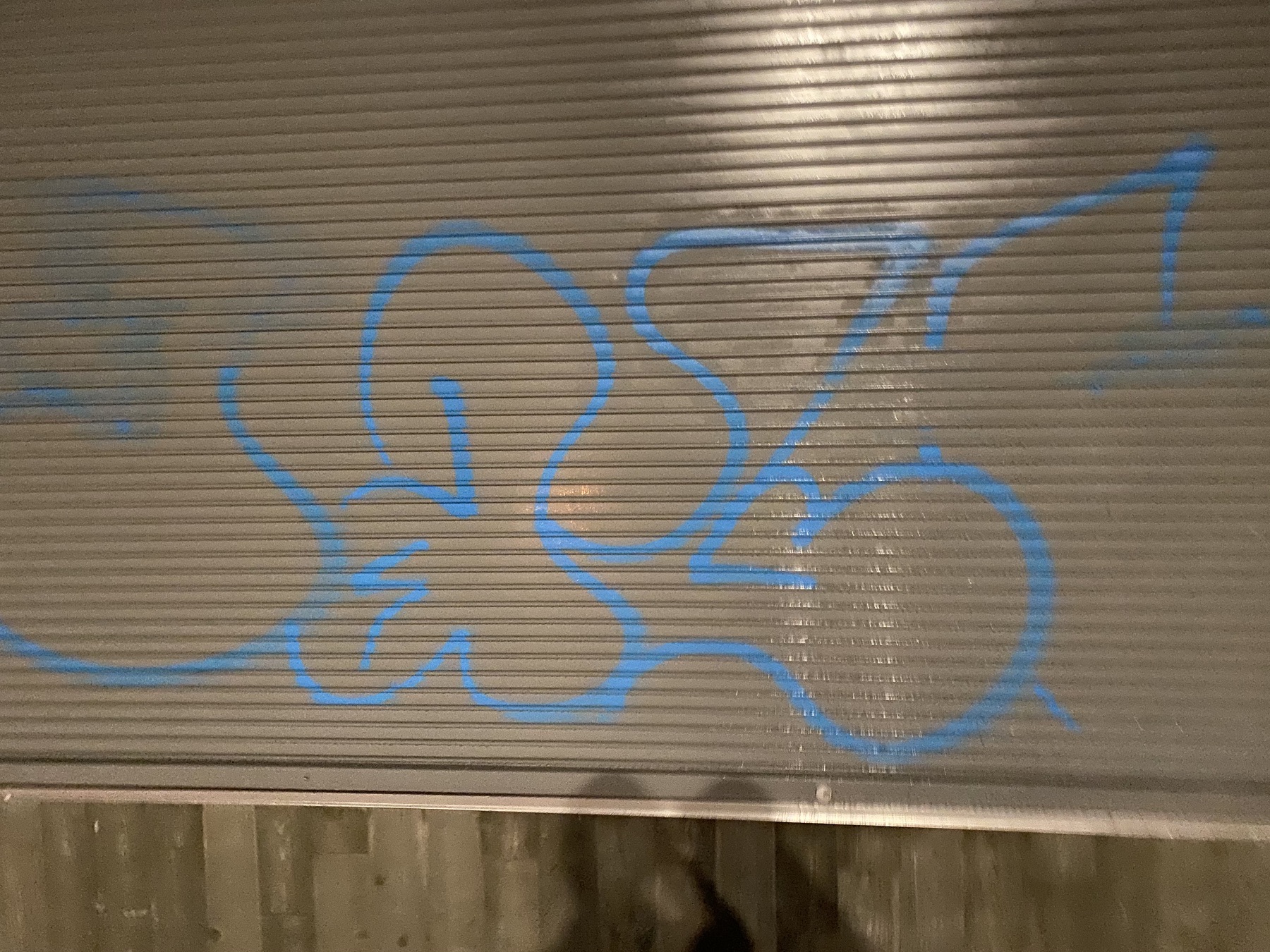 Orange County commercial surface before graffiti removal